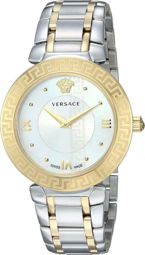 versace stainless steel quartz watch|Versace female watches.